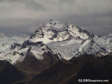Postcard Clouds over the montains