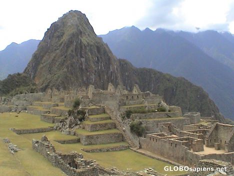 Postcard View over the marvelous Machu Picchu.
