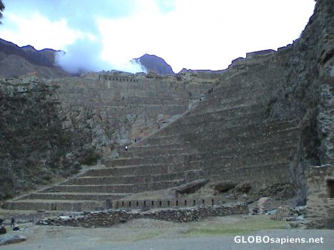 Postcard Ruins of Ollantaytambo.