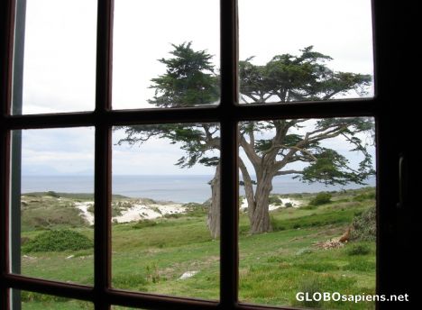 Postcard Through the square window