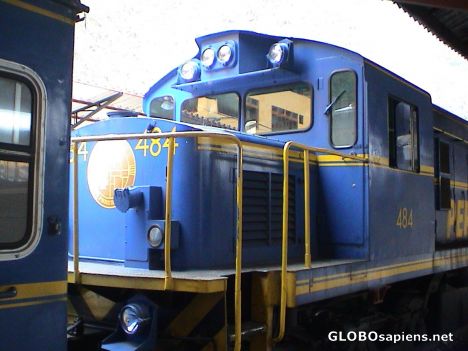 Postcard Inca train