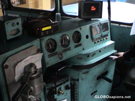 Postcard Train Cab
