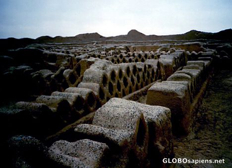 Postcard Chan Chan Archaeological Site