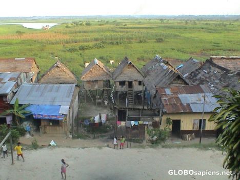 Postcard Belen: Iquitos waterfront district.