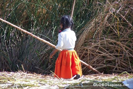 Postcard Isla flotante Uros