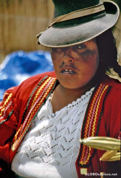 Postcard Women at the Uros Islands