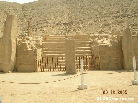 Postcard Templo Sechin-Casma -Ancash