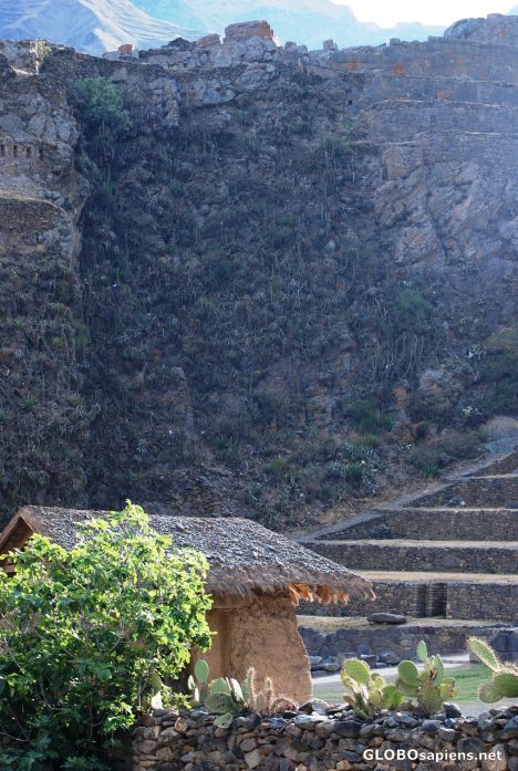 Postcard the beauty of ollantaytambo