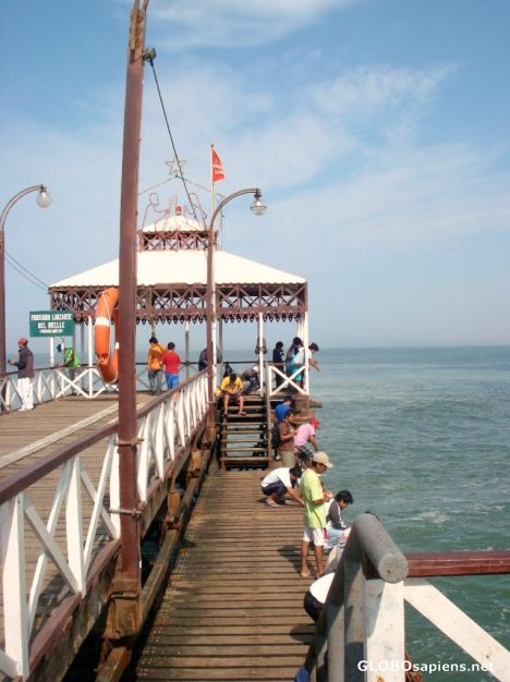 Postcard Muelle en Huanchaco
