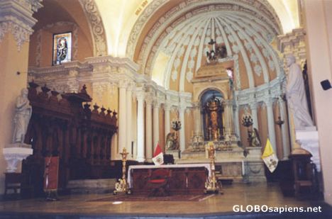 Postcard Inside the Cathedral.