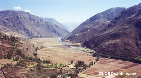 Postcard Sacred valley of the Incas.