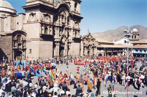Postcard The inti raymi party.