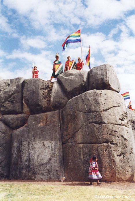 Postcard Great Inca warriors.