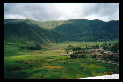 Postcard Another view of the Sacred Valley