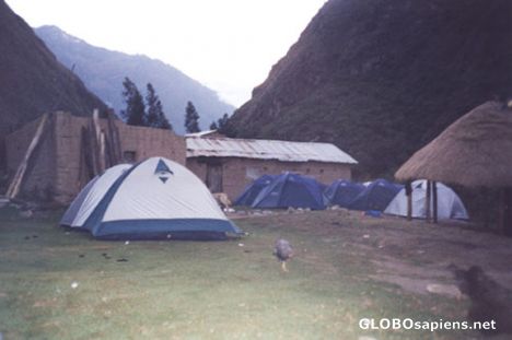 Postcard First night campsite.