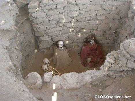 Postcard Graveyard near to Nazca
