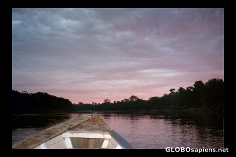 Postcard Sunrise on Rio Tambopata