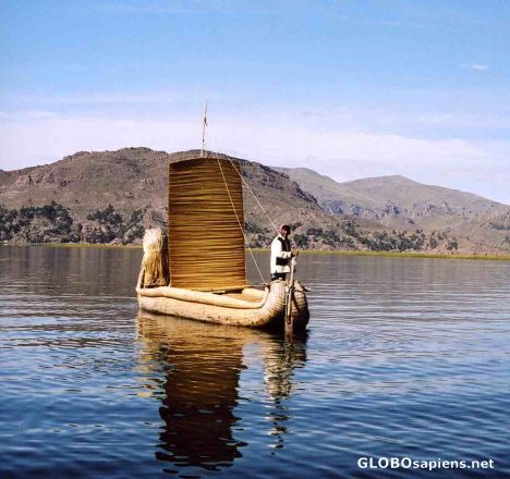 Postcard The man across the lake