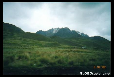 Postcard Counrtyside in the Andes