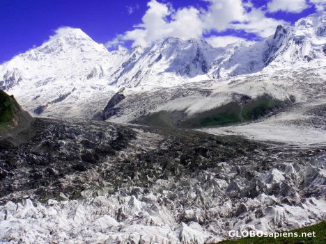 Postcard View from Rakaposhi Basecamp to Diran