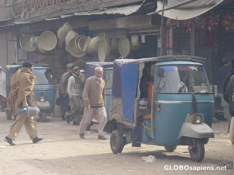 Postcard Qissa Khawani Bazar and Basket Market.