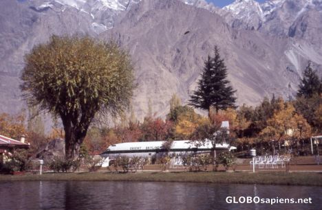 Postcard Pakistan 2008, Skardu, Shangri La, The Restaurant