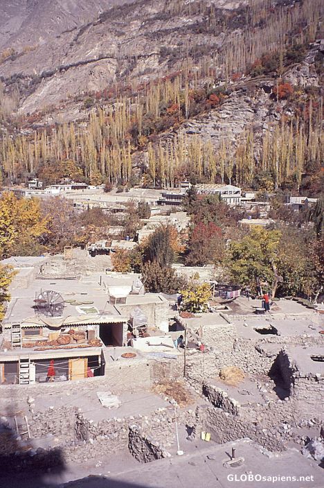 Postcard Pakistajn 2008, Karimabad, Altit Fort, View