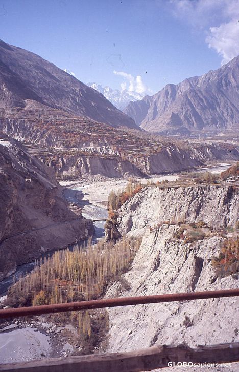 Postcard Pakistan 2008, Karimabad, Altit Fort, View