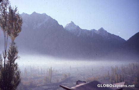 Postcard Pakistan 2008, Skardu, View from my Hotelroom