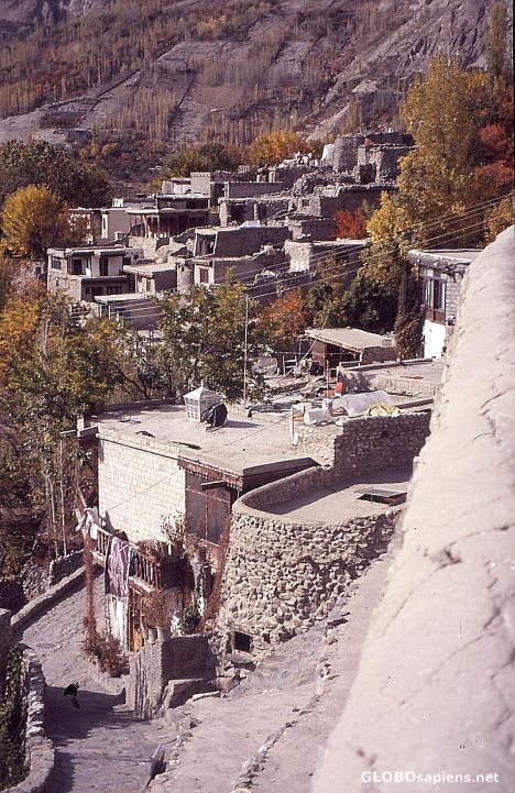 Postcard Pakistan 2008, Karimabad, Baltit Fort, View