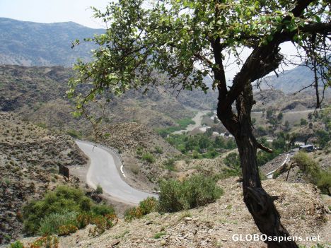 Postcard the road to Khyber Pass