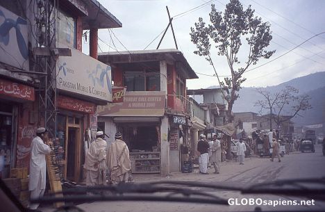 Postcard Pakistan 2008, Besham to Islamabad, Street scene