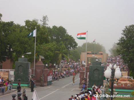 Postcard Wagah Border Lahore