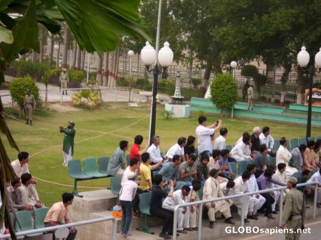 Postcard Wagah Border Lahore