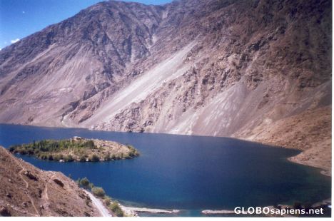 Postcard Satpara Lake Near Skardu