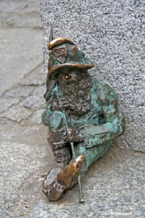 Postcard Wroclaw Gnome 2