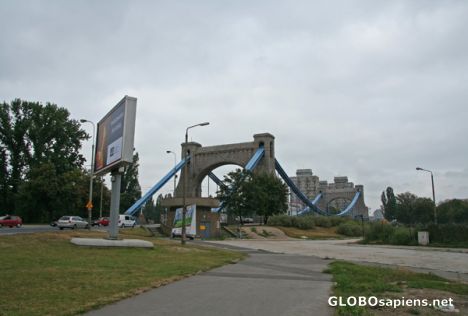 Postcard Grunwaldzski Bridge