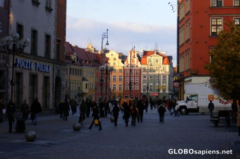 Postcard Approaching Rynek from Swidnicka Str.