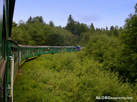 Postcard narrow gauge railway train