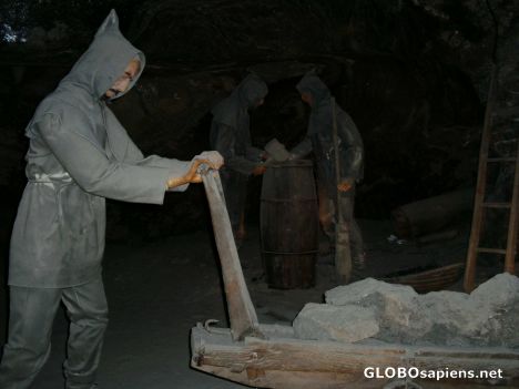 Postcard Example of salt miners