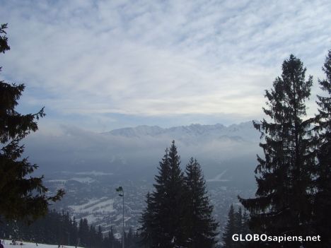 Postcard The Tatra mountains in winter