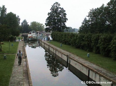 Postcard Lock on Augustow Channel