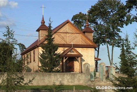 Postcard Country church in Rydzewo