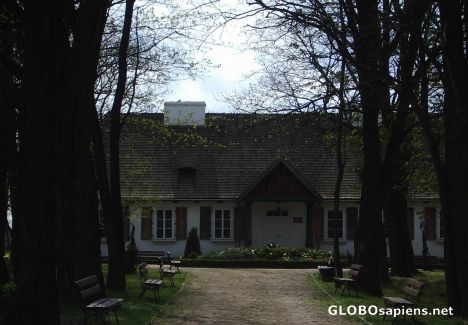Postcard Old Polish manor