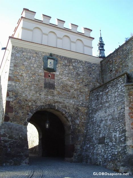 Postcard Warsaw gate