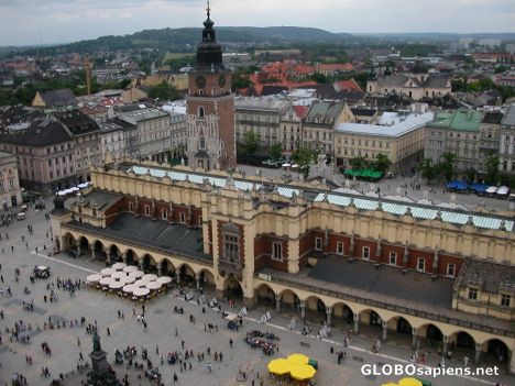 Postcard market square -cloth hall- sukiennice