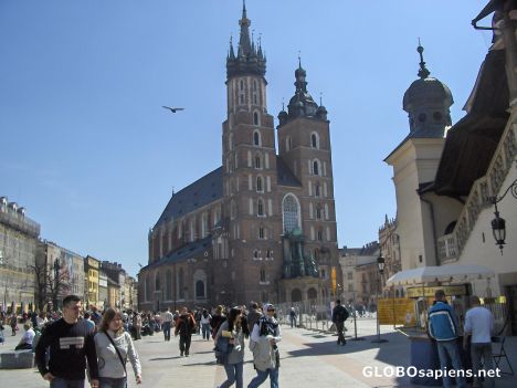 Postcard Krakow Market square