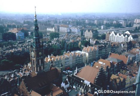 Postcard City from Above