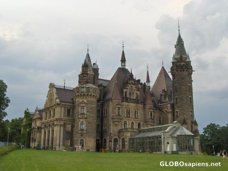 Postcard Moszna Castle
