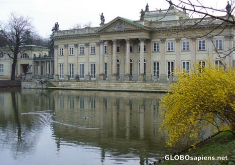 Postcard Lazienki Palace - north facade